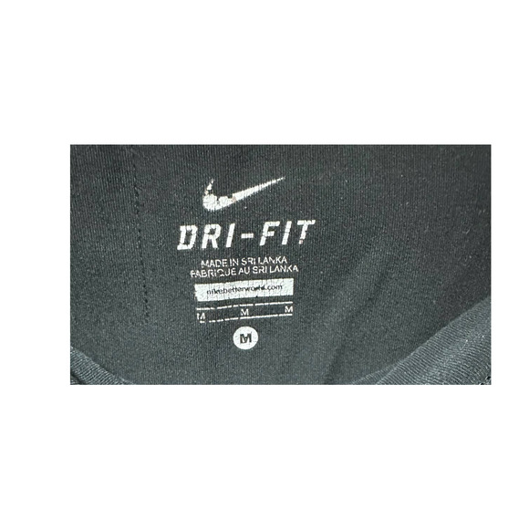 Nike Dri-Fit Women's Black‎ Cropped Legging Size M - Picture 4 of 5